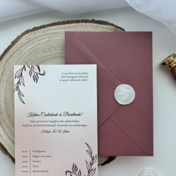 Elegance Esküvői Meghívó