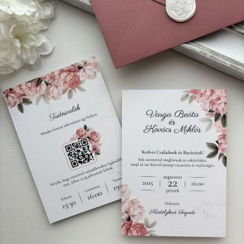 Rose Garden Esküvői Meghívó