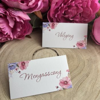 Bloom Esküvői Ültetőkártya